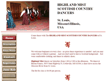 Tablet Screenshot of highlandmistdancers.org